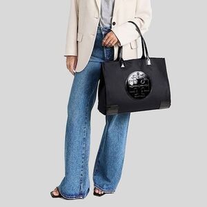 Tory Burch Black Logo Tote